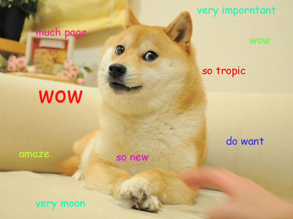 MUCH TROPIC, SO DOGE, WOW